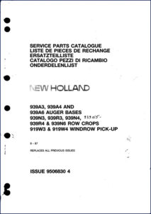 new holland 939a3, new holland manual, new holland holland