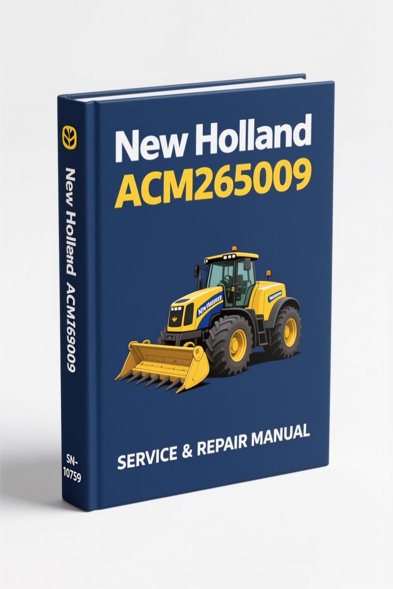 new holland acm265009 2006 technical manual, new holland manual, new holland holland