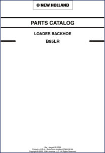 new holland b95lr 2005 parts catalog, new holland parts catalog, new holland holland