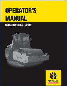 new holland construction cv1100 cv1500 1999 operators manual, new holland construction manual, new holland construction holland
