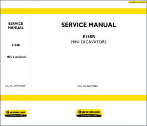 new holland e18sr service manual, new holland service manual, new holland holland