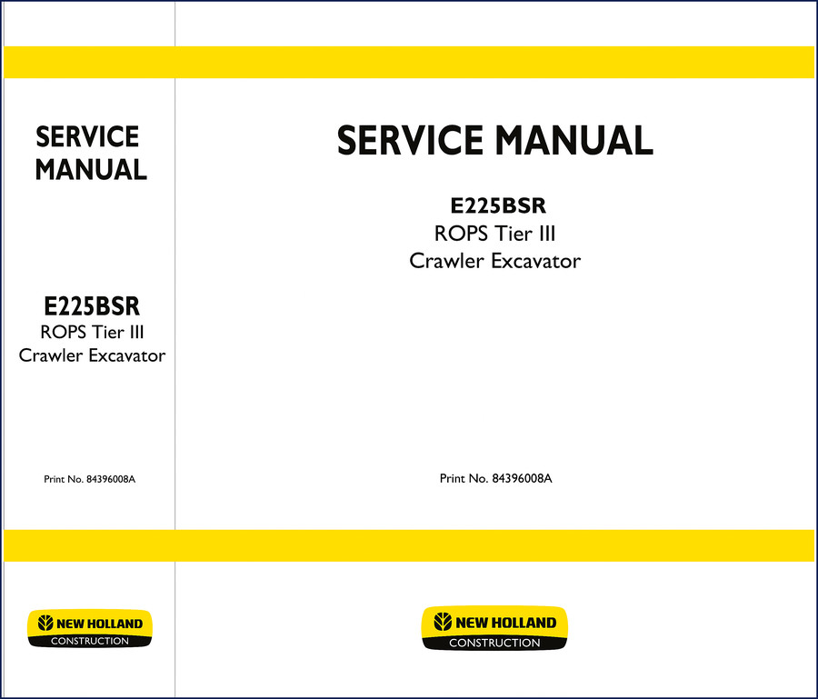 new holland e225bsr 2010 service manual, new holland service manual, new holland holland