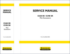 new holland e26b sr, e29b sr service manual, new holland service manual, new holland holland