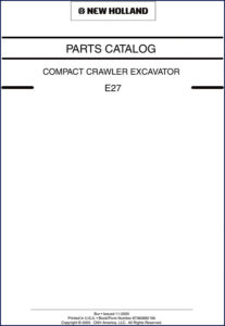 new holland e27 2005 parts catalog, new holland parts catalog, new holland holland