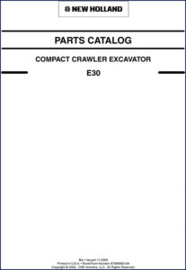 new holland e30 2005 parts catalog, new holland parts catalog, new holland holland