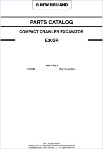 new holland e30sr 2007 parts catalog, new holland parts catalog, new holland holland