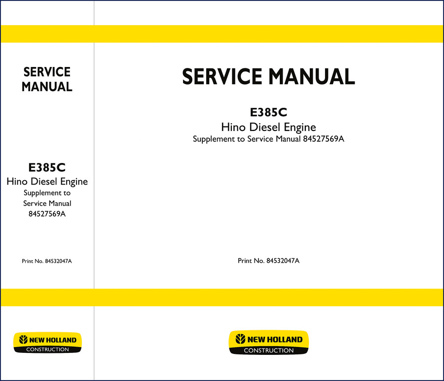 new holland e385c service manual, new holland service manual, new holland holland