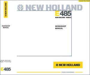 new holland e485 workshop manual, new holland workshop manual, new holland holland