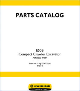 new holland e50b 2010 parts catalog, new holland parts catalog, new holland holland