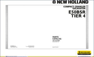 new holland e50bsr 2008 parts catalog, new holland parts catalog, new holland holland