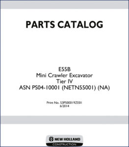 new holland e55b 2014 parts catalog, new holland parts catalog, new holland holland
