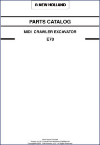 new holland e70 2005 parts catalog, new holland parts catalog, new holland holland