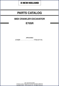 new holland e70sr 2007 parts catalog, new holland parts catalog, new holland holland