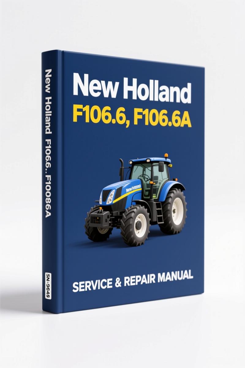 new holland f106.6, f106.6a 2005 workshop manual, new holland workshop manual, new holland holland