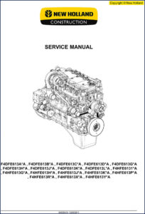 new holland f4dfe613a, new holland manual, new holland holland