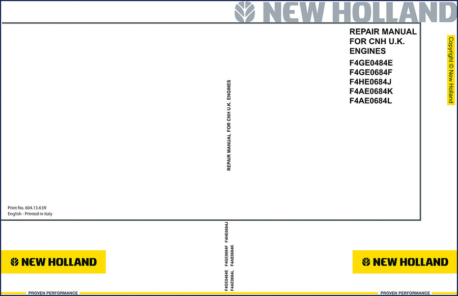 new holland f4ge0484e f4ge0684f f4he0684j f4ae0684k f4ae0684l 2005, new holland repair manual, new holland holland