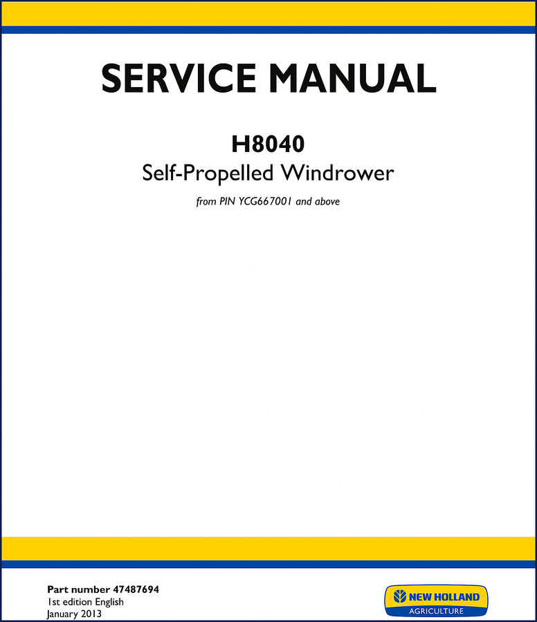 new holland h8040 2013 service manual, new holland service manual, new holland holland