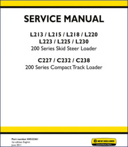new holland l213, new holland manual, new holland holland