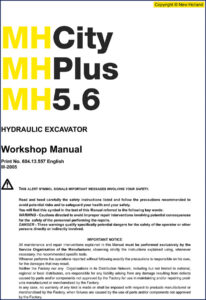 new holland mhcity, mhplus, mh5.6 2005 workshop manual, new holland workshop manual, new holland holland