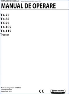 new holland t4.75, new holland manual, new holland holland