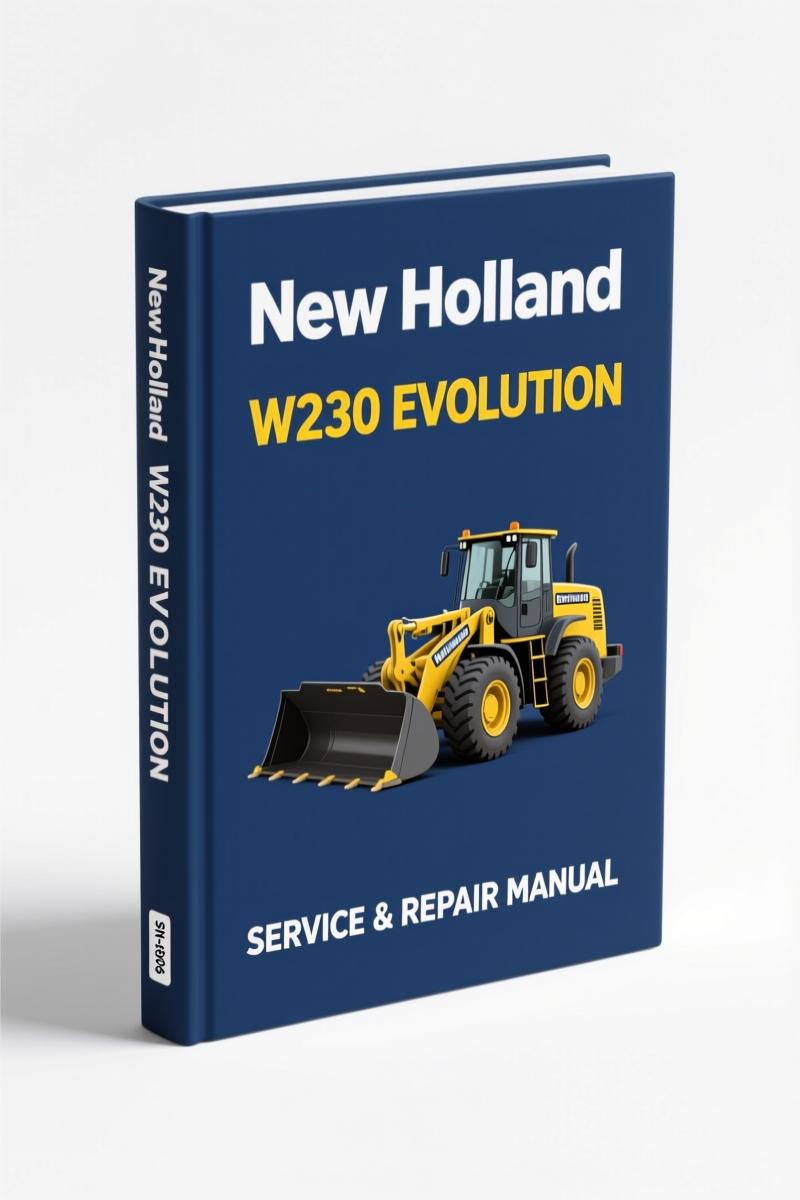 new holland w230 evolution service manual, new holland service manual, new holland holland