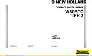new holland w80btc 2008 parts catalog, new holland parts catalog, new holland holland