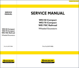 new holland we150 we170 compact service manual, new holland service manual, new holland holland