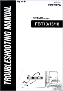 nichiyu fbt13 fbt15 fbt18 technical manual, nichiyu manual, nichiyu fbt13