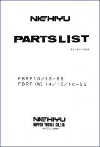 nichyu fbrf10, fbrf13, fbrf14, fbrf15, fbrf18 parts catalog, nichyu parts catalog, nichyu fbrf10,
