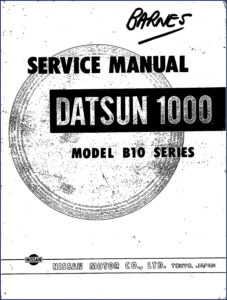 nissan 1000 service manual, nissan service manual, nissan 1000