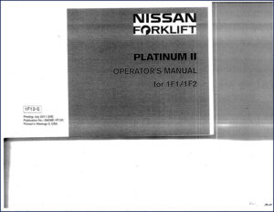 nissan 1f1, 1f2 2011 operators manual, nissan manual, nissan 1f1,