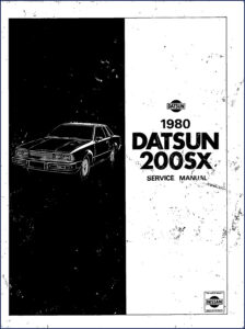 nissan 200sx 1980 service manual, nissan service manual, nissan 200sx