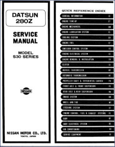 nissan 280z 1976 service manual, nissan service manual, nissan 280z