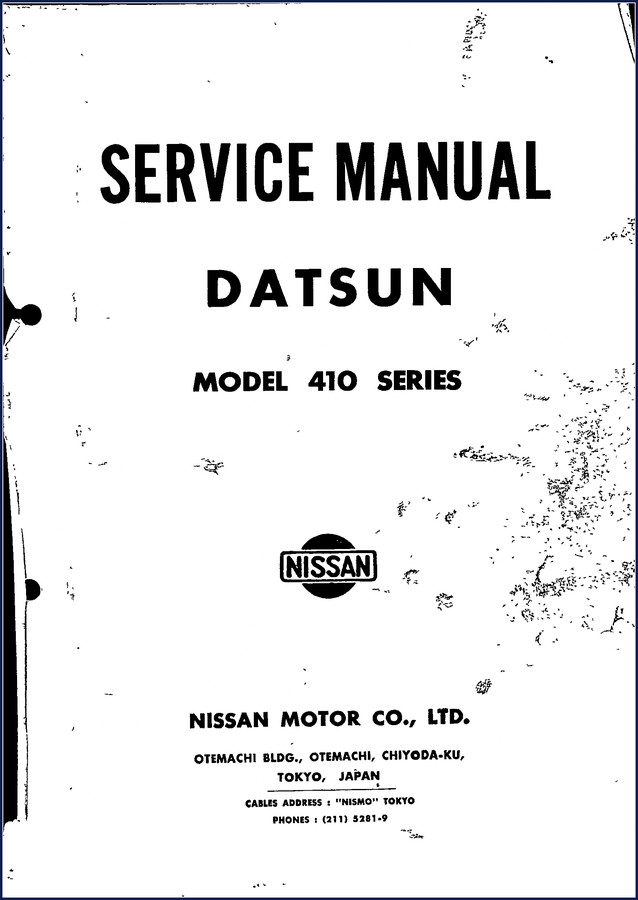 nissan 410 service manual, nissan service manual, nissan 410