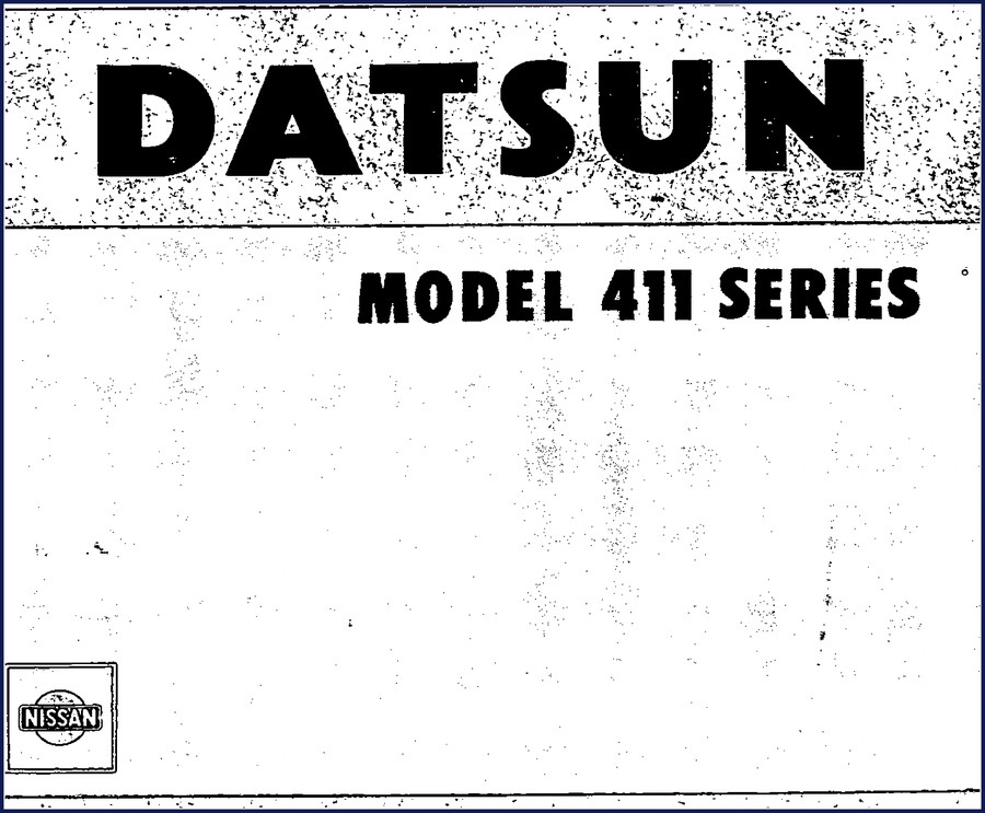 nissan 411 technical manual, nissan manual, nissan 411