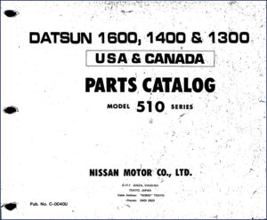 nissan 1600, 1400, 1300, 510 parts catalog, nissan parts catalog, nissan 1600,