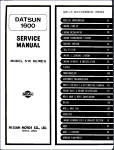 nissan 510 service manual, nissan service manual, nissan 510
