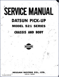 nissan 521 1971 service manual, nissan service manual, nissan 521
