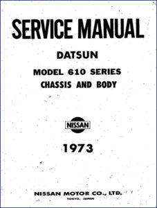 nissan 610 1973 service manual, nissan service manual, nissan 610