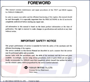 nissan td27, bd30 1993 service manual, nissan service manual, nissan td27,