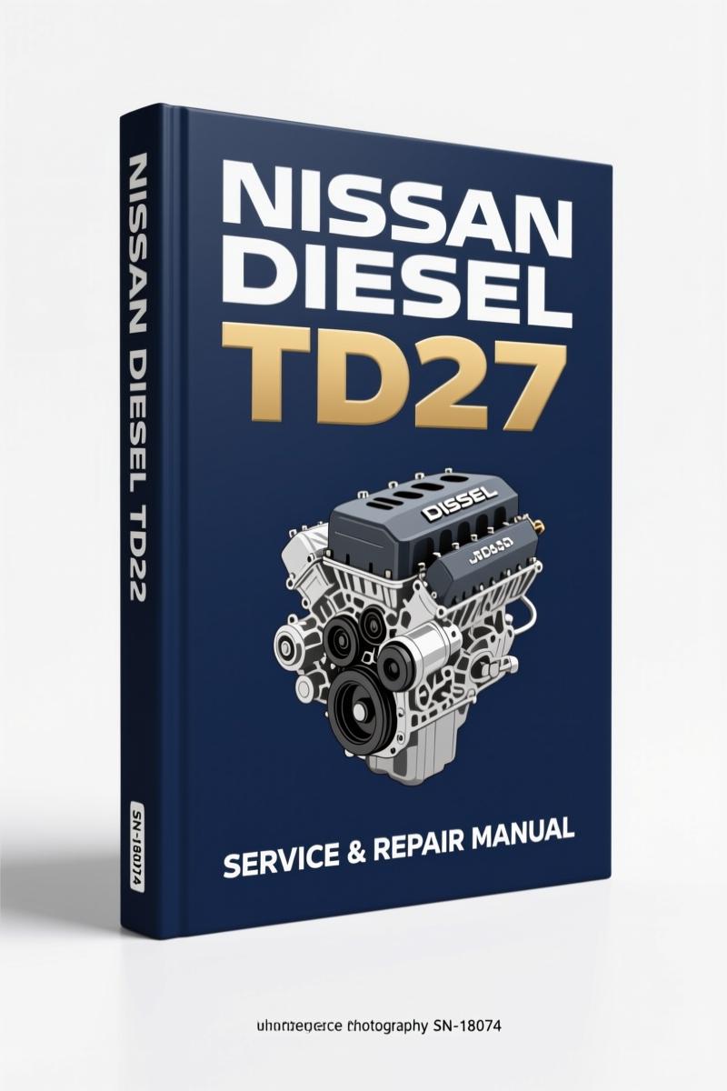 Nissan Diesel TD27 2006 Parts Catalog cover page showing engine parts illustration and model designation
