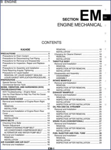 nissan ka24de service manual, nissan service manual, nissan ka24de