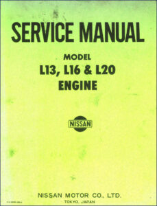 nissan l13, l16, l20 service manual, nissan service manual, nissan l13,