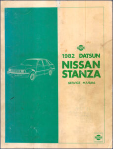 nissan stanza 1982 service manual, nissan service manual, nissan stanza