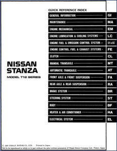 nissan t12 1989 service manual, nissan service manual, nissan t12