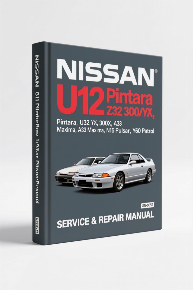 nissan u12 pintara, z32 300zx, a33 maxima, n16, nissan manual, nissan u12