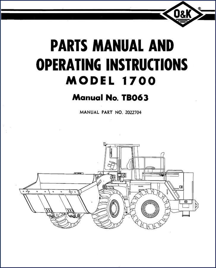 o&k 1700 parts catalog, o&k parts catalog, o&k 1700