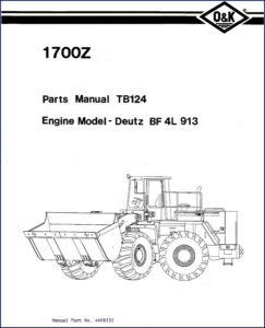 o&k 1700z parts catalog, o&k parts catalog, o&k 1700z