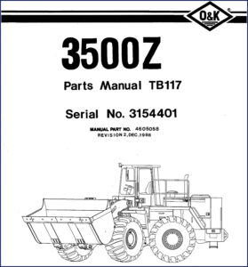 o&k 3500z 1988 parts catalog, o&k parts catalog, o&k 3500z