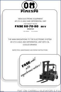 bromma 60, 70, 80 2002 technical manual oem, bromma manual, bromma 60,